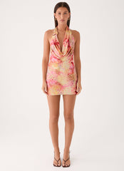 Jonna Mini Dress - Botanic Cheetah