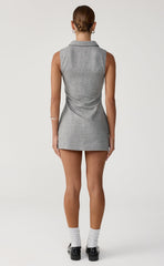 Kayden Mini Dress (Slate Texture)