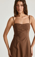 Duran Midi Dress (Chocolate)