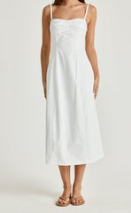 Duran Midi Dress (White)
