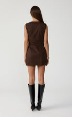 Kenai Mini Dress (Chocolate)