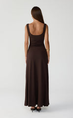 Koa Maxi Dress (Chocolate)
