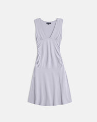 Laluma Midi Dress in Lilac Grey