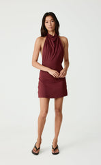 Priya Mini Dress (Wine)