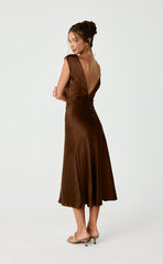 Social Midi Dress (Toffee)