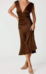 Social Midi Dress (Toffee)