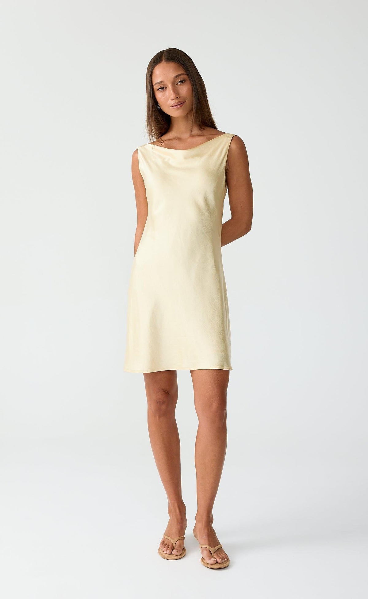 Springtime Mini Dress (Lemon)