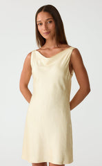 Springtime Mini Dress (Lemon)