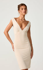 Susanna Midi Dress (Pistachio Shell)