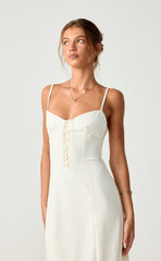 Whirlwind Love Midi Dress (Oat)