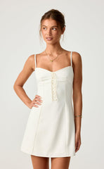 Whirlwind Love Mini Dress (Oat)
