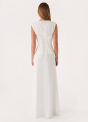 Winello Corset Maxi Dress - Off White