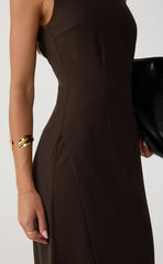 Connor Maxi Dress (Chocolate)