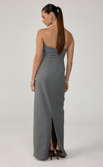 Jaylen Maxi Dress (Slate Texture)