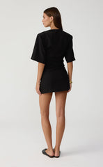 Meetings Mini Dress (Black)