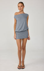 Novelle Mini Dress (Storm Blue)