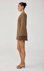 Rae Mini Dress (Mocha)