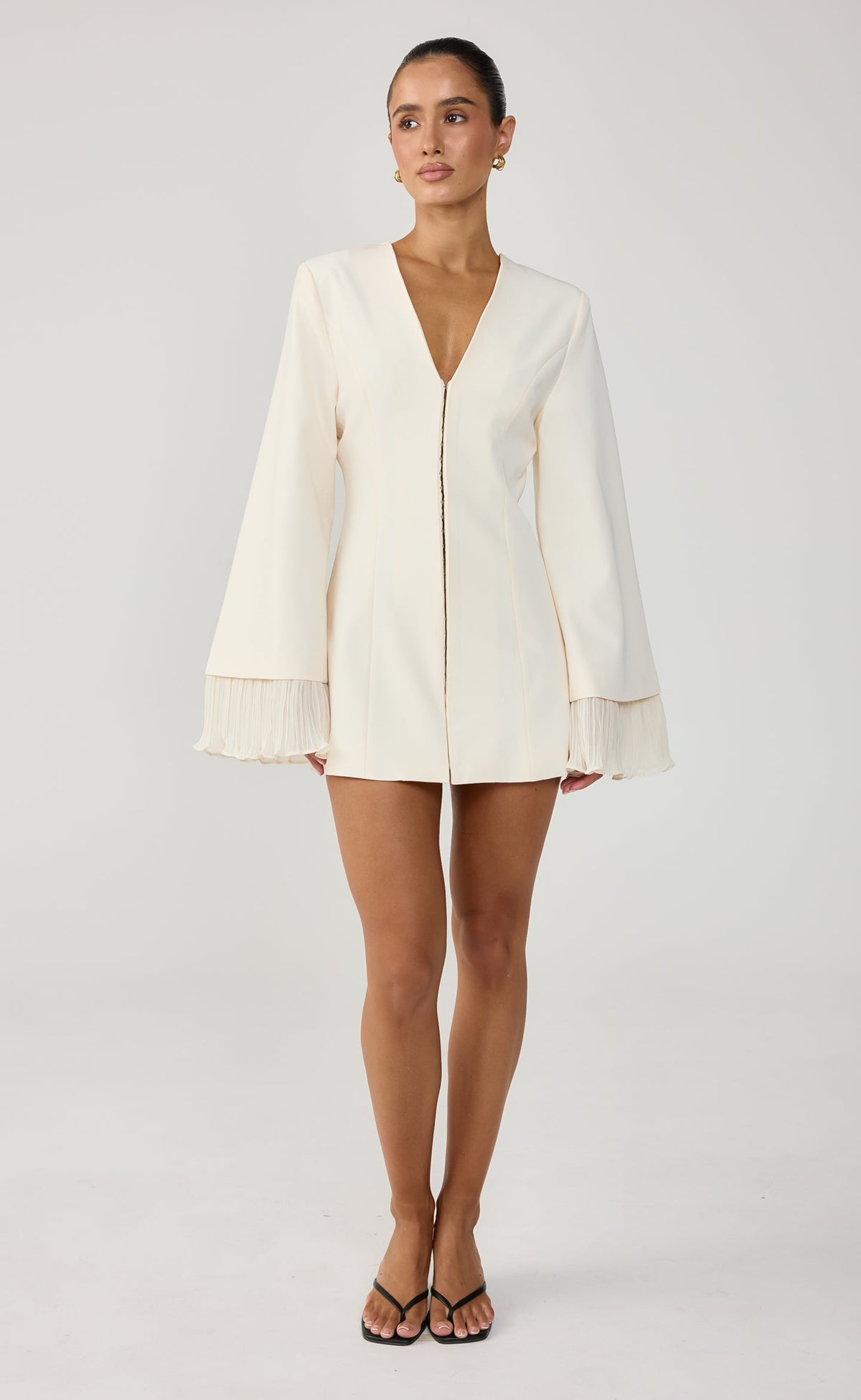 Rae Mini Dress (Cream)