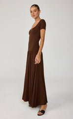 Suri Maxi Dress (Chocolate)