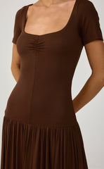 Suri Maxi Dress (Chocolate)