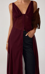 Two Step Maxi Dress (Plum)