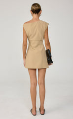 Zelara Mini Dress (Warm Honey)